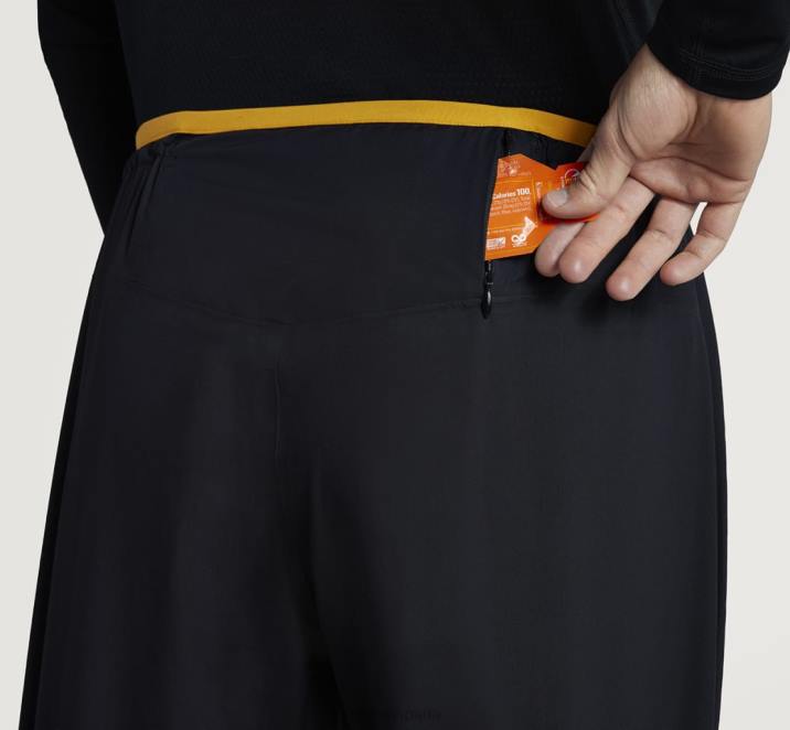 Hoka hombres pantalón impermeable ultraligero PBDP660 negro