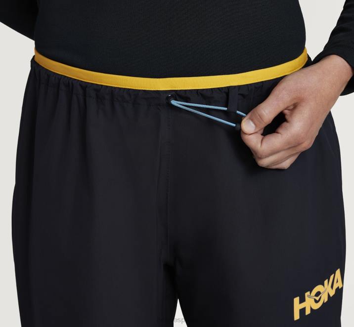 Hoka hombres pantalón impermeable ultraligero PBDP660 negro