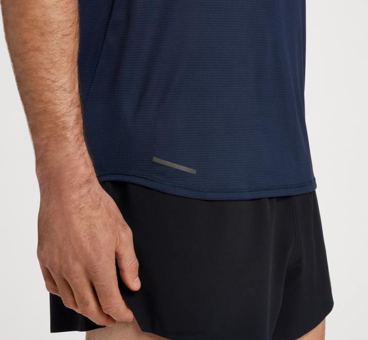 Hoka hombres camiseta de deslizamiento PBDP630 espacio exterior