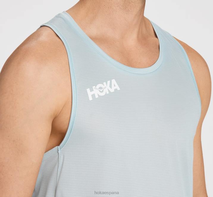 Hoka hombres camiseta de deslizamiento PBDP634 negro