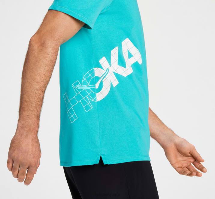 Hoka hombres camiseta para todo el día PBDP647 cerámico