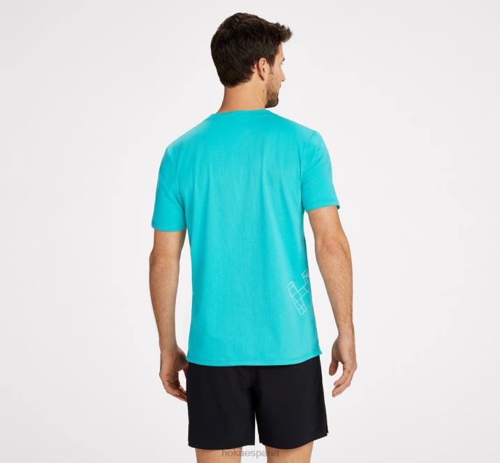 Hoka hombres camiseta para todo el día PBDP647 cerámico