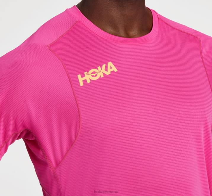 Hoka hombres deslizamiento manga corta PBDP635 negro