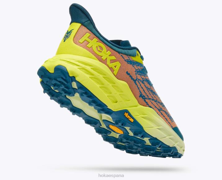 Hoka hombres cabra rápida 5 PBDP604 coral azul/onagra