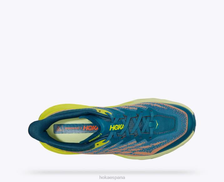 Hoka hombres cabra rápida 5 PBDP604 coral azul/onagra
