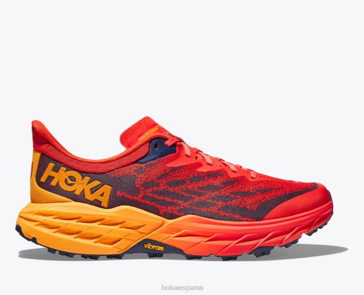 Hoka hombres cabra rápida 5 PBDP605 fiesta/amarillo radiante