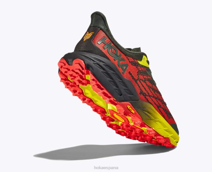 Hoka hombres cabra rápida 5 PBDP607 tomillo/fiesta