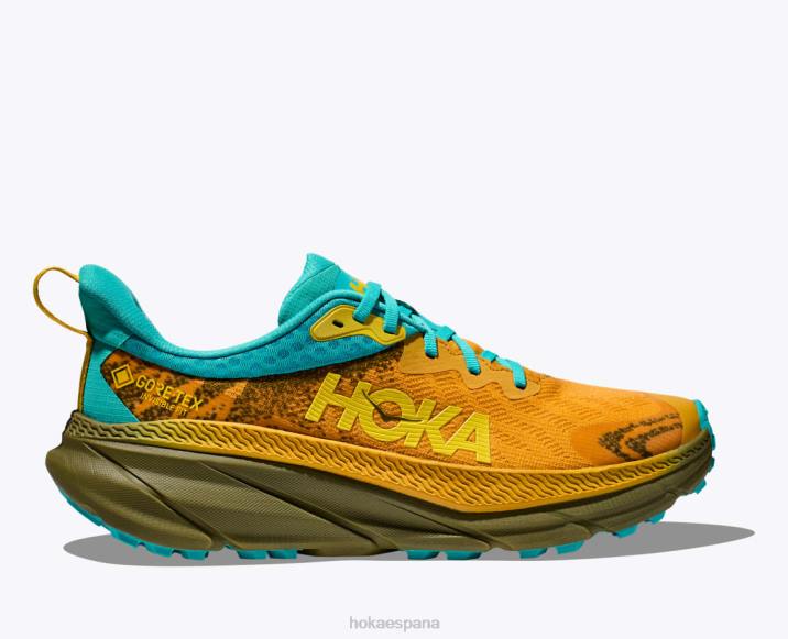 Hoka hombres retador 7 gtx PBDP482 amarillo dorado/aguacate