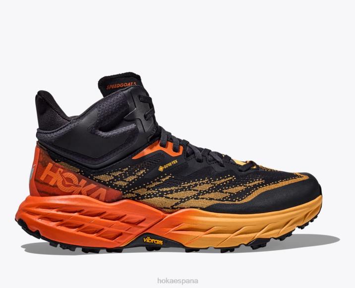 Hoka hombres speedgoat 5 mid gtx PBDP486 azul grafito/amarillo ámbar