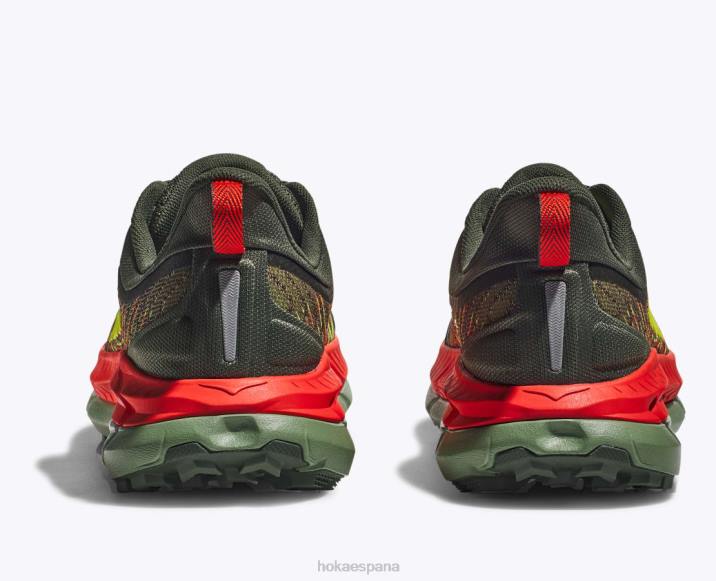 Hoka hombres velocidad mafate 4 PBDP498 tomillo/fiesta