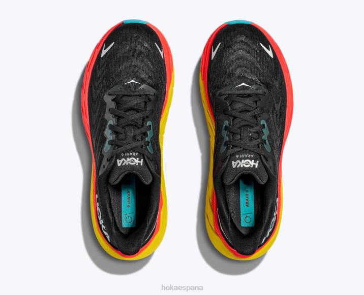 Hoka hombres arahi 6 PBDP428 flama negra