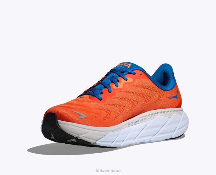 Hoka hombres arahi 6 PBDP429 naranja vibrante/cielo costero