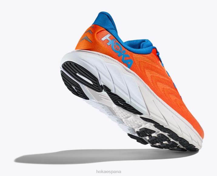 Hoka hombres arahi 6 PBDP429 naranja vibrante/cielo costero