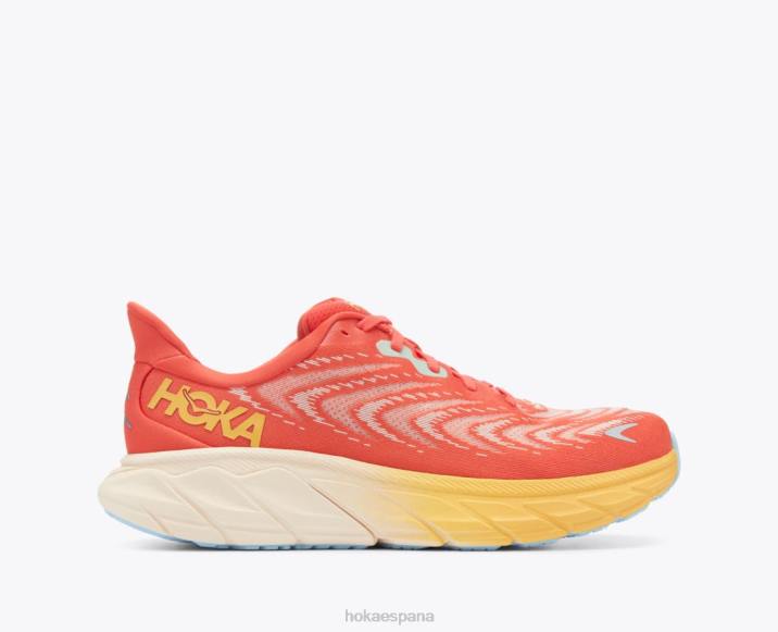 Hoka hombres arahi 6 PBDP430 fiesta/amarillo ámbar