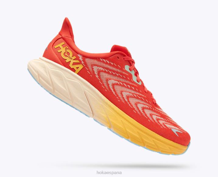Hoka hombres arahi 6 PBDP430 fiesta/amarillo ámbar
