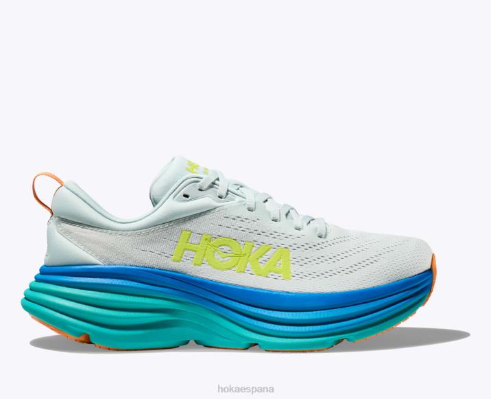 Hoka hombres bondi 8 PBDP419 flujo de hielo/poco de azul