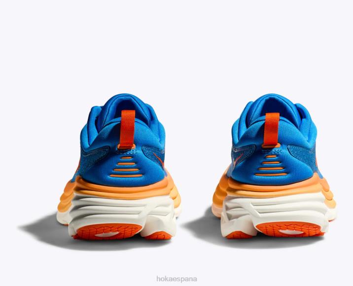 Hoka hombres bondi 8 PBDP614 cielo costero/naranja vibrante