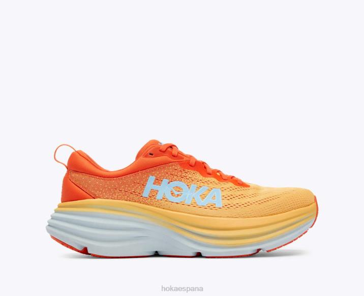 Hoka hombres bondi 8 PBDP688 pico de frailecillo/amarillo ámbar