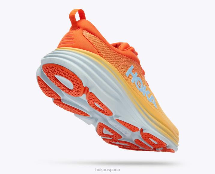 Hoka hombres bondi 8 PBDP688 pico de frailecillo/amarillo ámbar