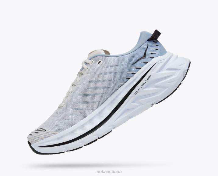 Hoka hombres bondi x PBDP465 blanc de blanc/niebla azul