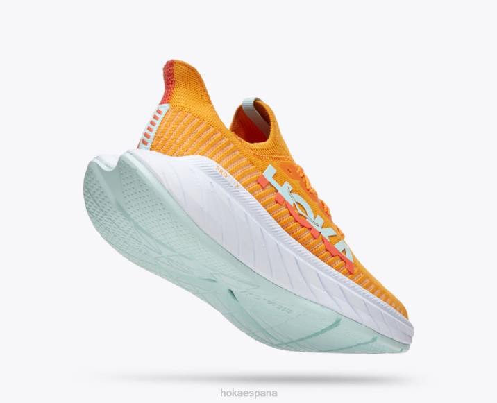 Hoka hombres carbono x 3 PBDP456 amarillo radiante/camelia