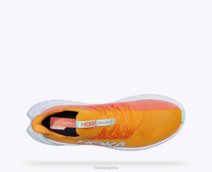 Hoka hombres carbono x 3 PBDP456 amarillo radiante/camelia