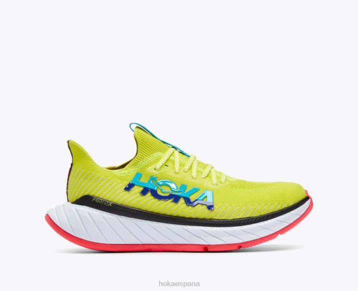 Hoka hombres carbono x 3 PBDP457 onagra/azul buceo