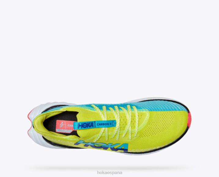 Hoka hombres carbono x 3 PBDP457 onagra/azul buceo