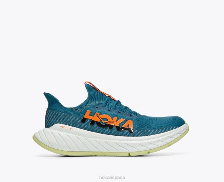 Hoka hombres carbono x 3 PBDP460 coral azul/negro