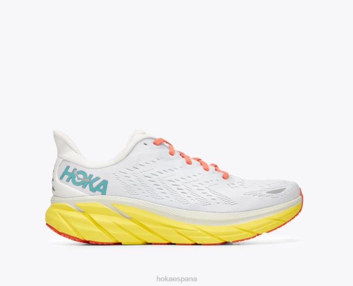 Hoka hombres clifton 8 PBDP577 blanco de blanco/iluminador