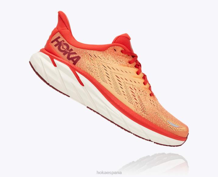 Hoka hombres clifton 8 PBDP583 fiesta/naranja ardiente