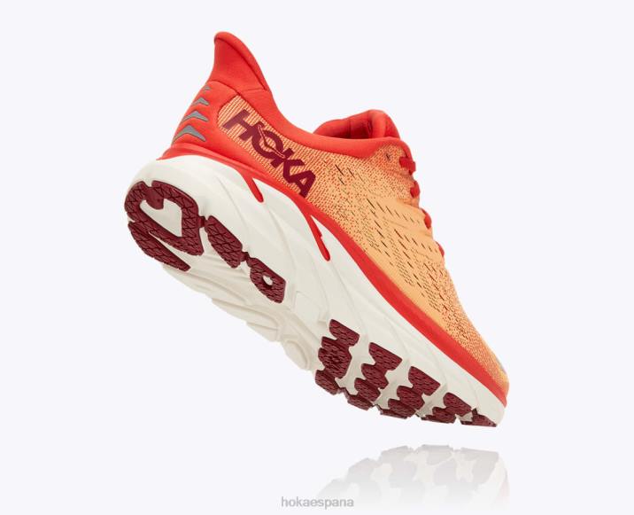 Hoka hombres clifton 8 PBDP583 fiesta/naranja ardiente