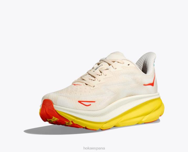Hoka hombres clifton 9 PBDP412 ponche de huevo/maracuyá