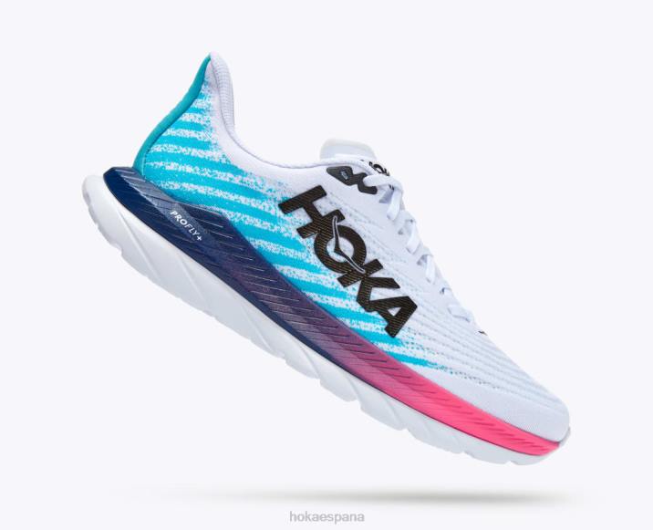 Hoka hombres máquina 5 PBDP443 blanco/azul marino