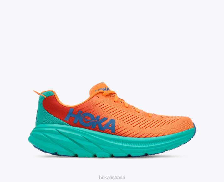 Hoka hombres rincón 3 PBDP448 naranja ardiente/fiesta