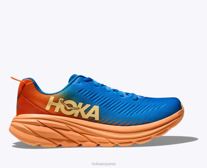 Hoka hombres rincón 3 PBDP594 cielo costero/naranja vibrante