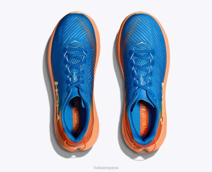 Hoka hombres rincón 3 PBDP594 cielo costero/naranja vibrante
