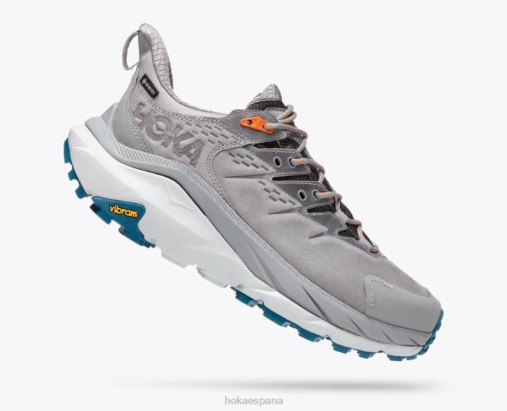 Hoka hombres kaha 2 baja gtx PBDP551 piel de tiburón/coral azul