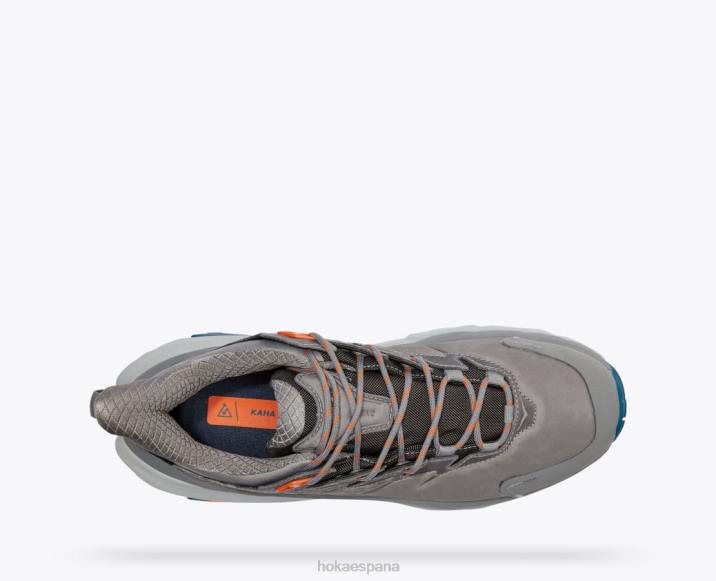 Hoka hombres kaha 2 baja gtx PBDP551 piel de tiburón/coral azul