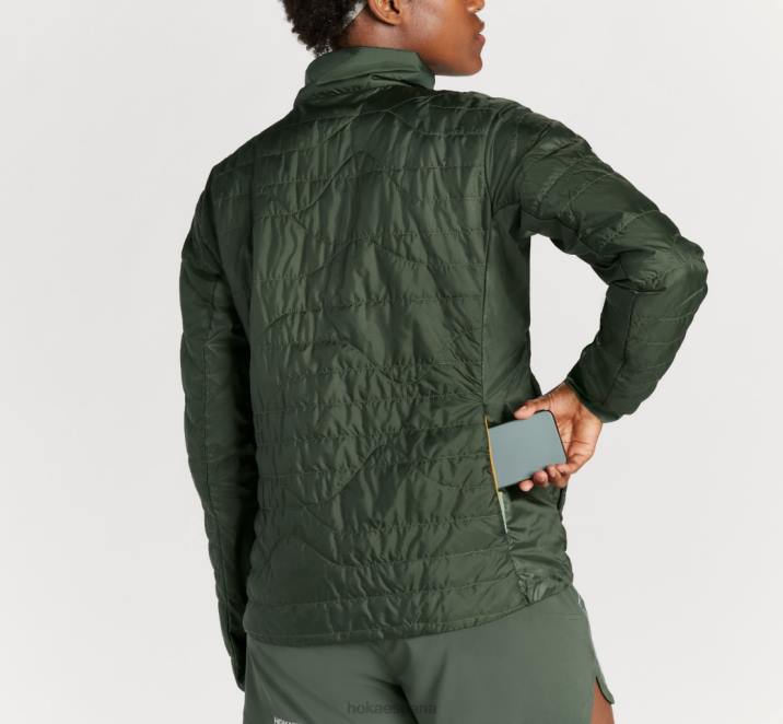 Hoka mujer chaqueta acolchada cielo PBDP377 mochila