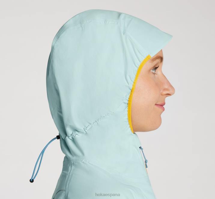 Hoka mujer chaqueta impermeable ultraligera PBDP375 negro