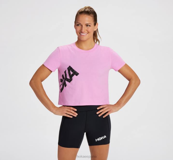 Hoka mujer camiseta para todo el día PBDP344 ciclamen