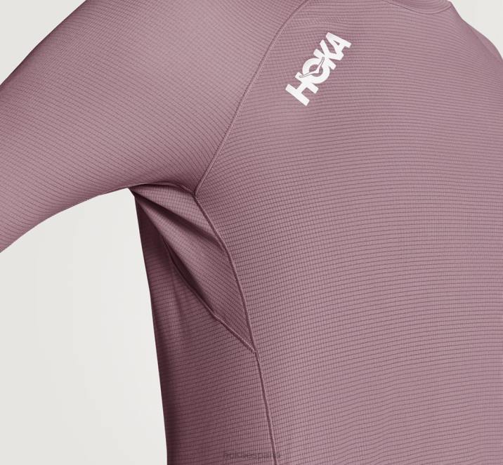 Hoka mujer deslizamiento manga 3/4 PBDP326 saúco