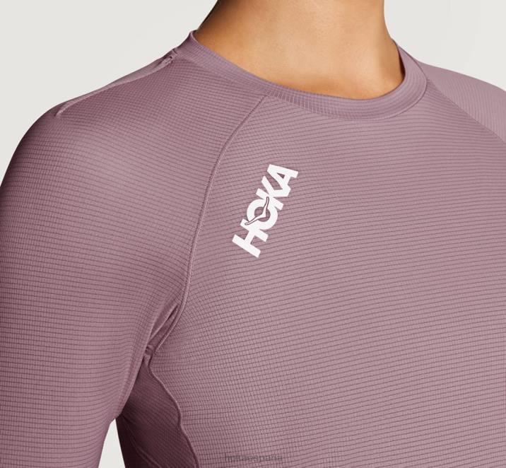 Hoka mujer deslizamiento manga 3/4 PBDP326 saúco