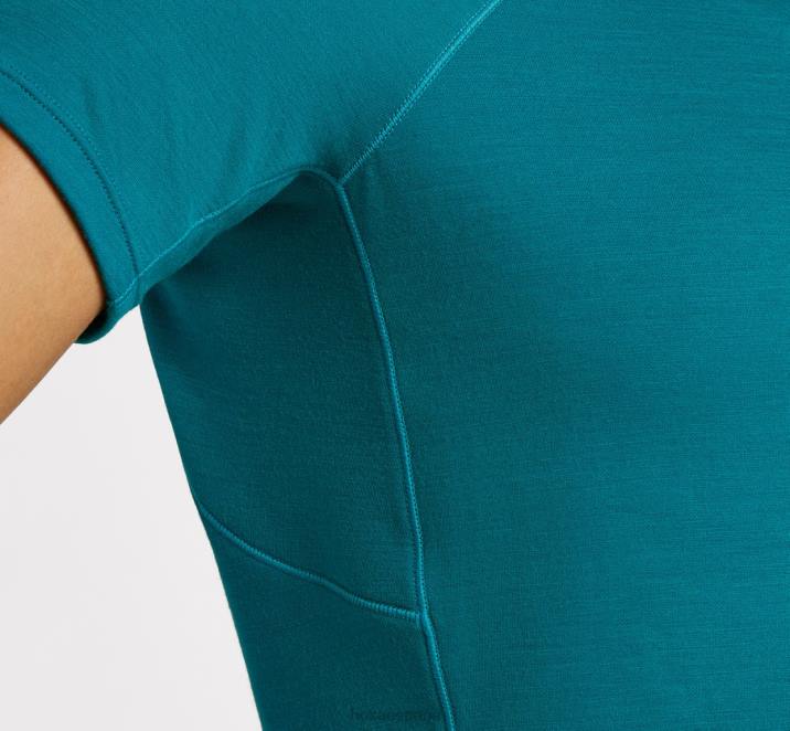 Hoka mujer manga corta en mezcla de merino de peso medio PBDP351 lago profundo