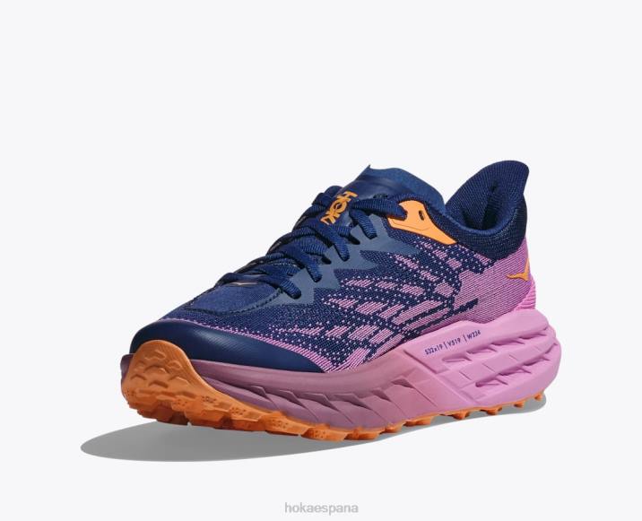 Hoka mujer cabra rápida 5 PBDP101 referente azul/ciclamen