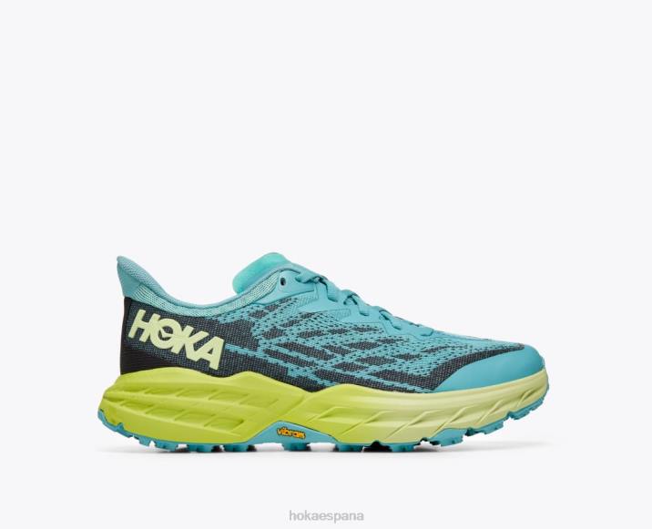 Hoka mujer cabra rápida 5 PBDP105 sombra costera/resplandor verde