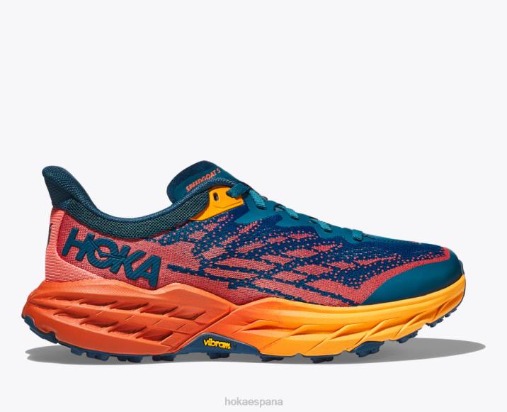Hoka mujer cabra rápida 5 PBDP237 coral azul/camelia