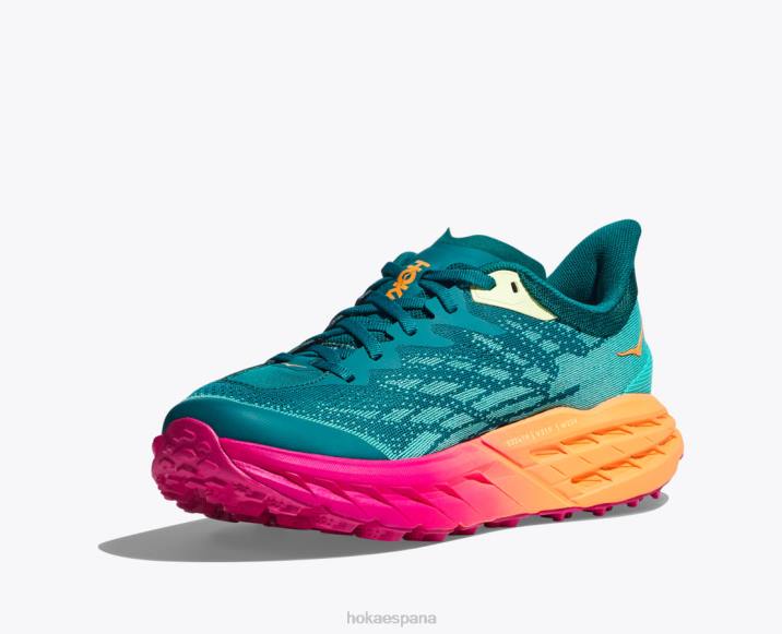 Hoka mujer cabra rápida 5 PBDP242 coral azul/camelia