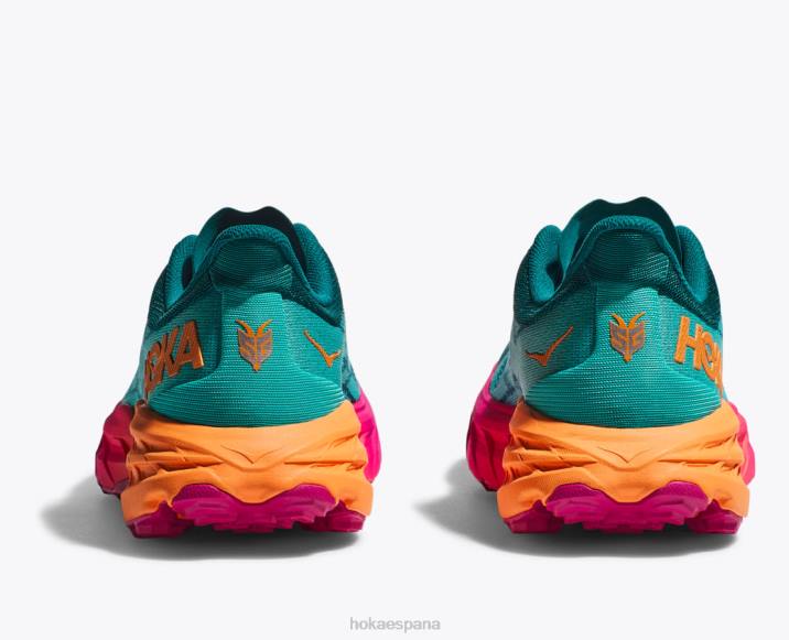 Hoka mujer cabra rápida 5 PBDP242 coral azul/camelia